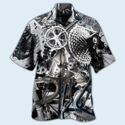 Bike When In Doubt Pedal It Out Bicycle In Dark Style - Hawaiian Shirt - Owl Ohh - Owl Ohh