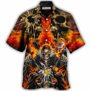 Skull Biker Style - Hawaiian Shirt - Owl Ohh for men and women, kids - Owl Ohh