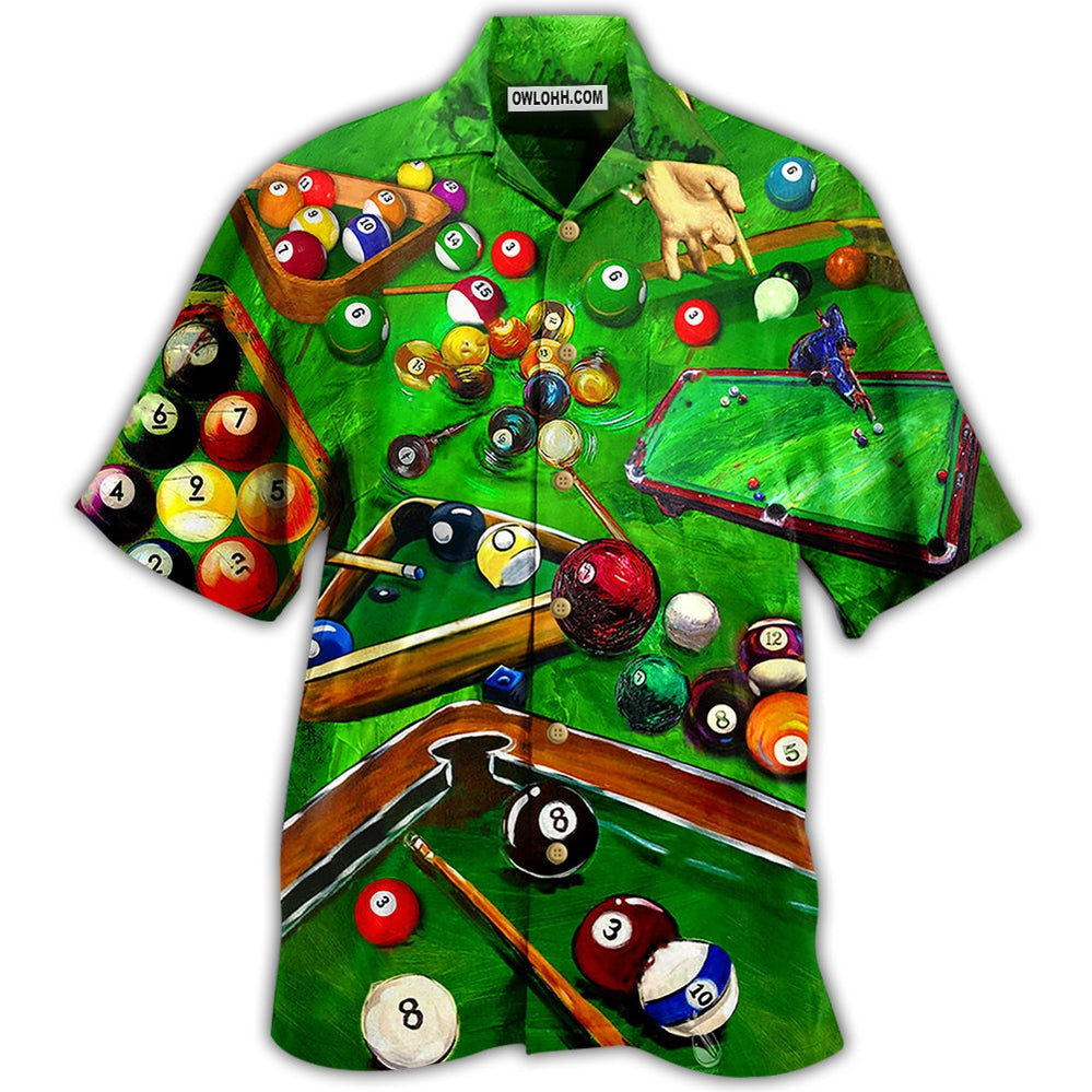 Billiard Enthuse Green Style - Hawaiian Shirt - Owl Ohh - Owl Ohh
