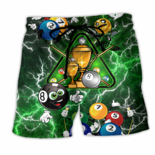 Billiard Lover So Funny - Beach Short - Owl Ohh - Owl Ohh