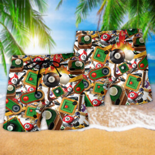 Billiard Makes Your Own Luck No 8 - Beach Short - Owl Ohh - Owl Ohh