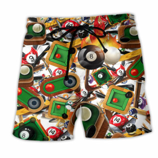 Billiard Makes Your Own Luck No 8 - Beach Short - Owl Ohh - Owl Ohh