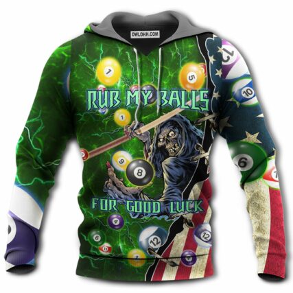 Billiard Rub My Balls For Good Luck - Hoodie - Owl Ohh - Owl Ohh