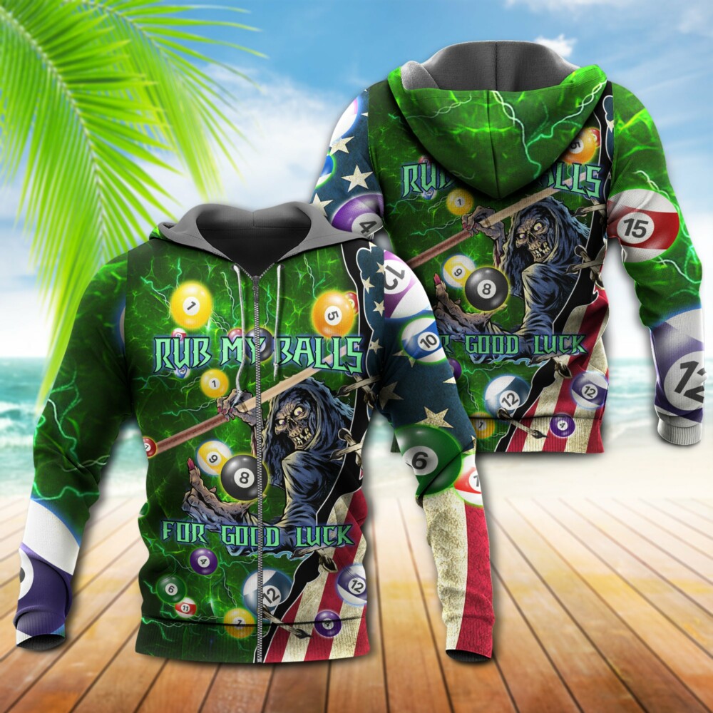 Billiard Rub My Balls For Good Luck - Hoodie - Owl Ohh - Owl Ohh