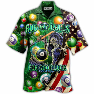 Billiard Rub My Balls For Good Luck America - Hawaiian Shirt - Owl Ohh - Owl Ohh