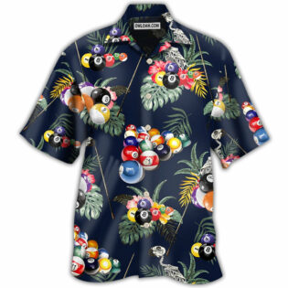 Billiard Tropical Leaf Style - Hawaiian Shirt - Owl Ohh - Owl Ohh