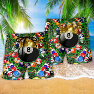 Billiard Warning Pool Shark On Duty Billiard - Beach Short - Owl Ohh - Owl Ohh