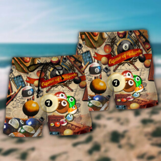 Billiard Never Give Up Until The Last Ball Falls Cool - Beach Short - Owl Ohh - Owl Ohh