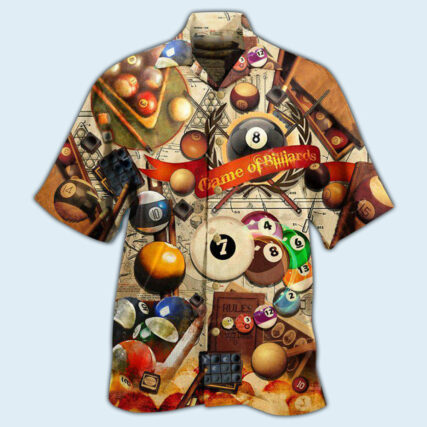 Billiard Never Give Up Until The Last Ball Falls Vintage Style - Hawaiian Shirt - Owl Ohh - Owl Ohh