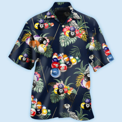 Billiard Tropical Leaf Style - Hawaiian Shirt - Owl Ohh - Owl Ohh