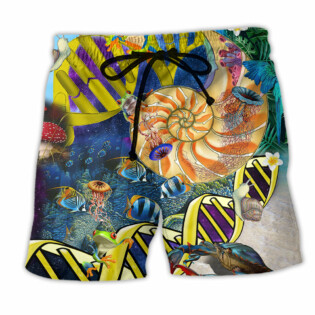 Biology Is My Jam Tropical Summer - Beach Short - Owl Ohh - Owl Ohh