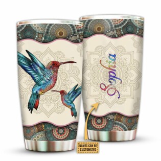 Bird Lover Mandala Pattern Personalized - Tumbler - Owl Ohh - Owl Ohh