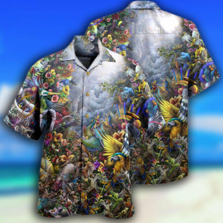Bird Heaven Amazing Garden - Hawaiian Shirt - Owl Ohh - Owl Ohh