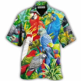 Parrot Tropical Summer Style - Hawaiian shirt - Owl Ohh - Owl Ohh