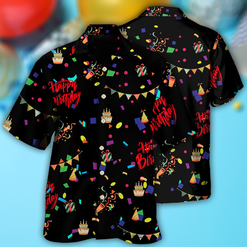 Birthday Happy Birthday Party All Night - Hawaiian Shirt - Owl Ohh - Owl Ohh