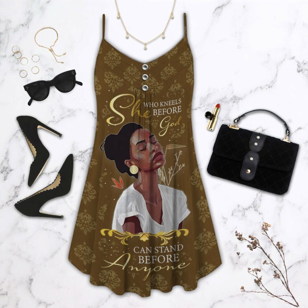 Black Women She Who Kneels Before God So Beautiful - Summer Dress - Owl Ohh - Owl Ohh