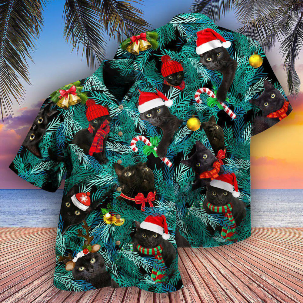 Black Cat Is It Jolly Enough Black Cat - Hawaiian Shirt - Owl Ohh - Owl Ohh