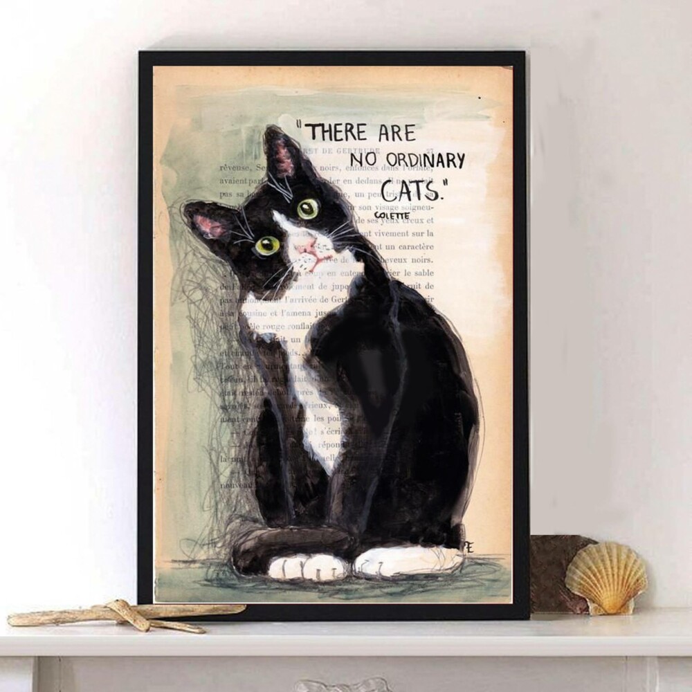 Black Cat There're No Ordinary Cats - Vertical Poster - Owl Ohh - Owl Ohh