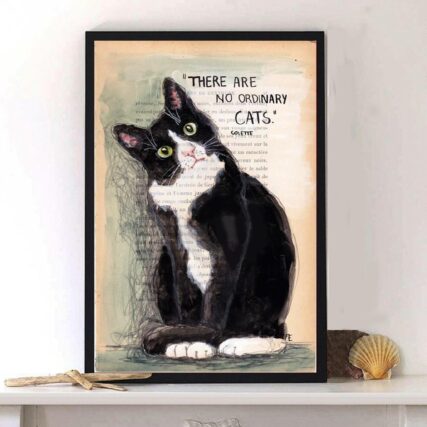Black Cat There're No Ordinary Cats - Vertical Poster - Owl Ohh - Owl Ohh