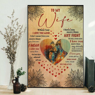 Black Woman Afro Couple Black Girl To My Wife With Classic Style - Vertical Poster - Owl Ohh - Owl Ohh