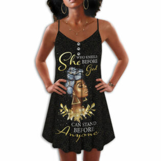 Black Women She Who Kneels Before God - Summer Dress - Owl Ohh - Owl Ohh