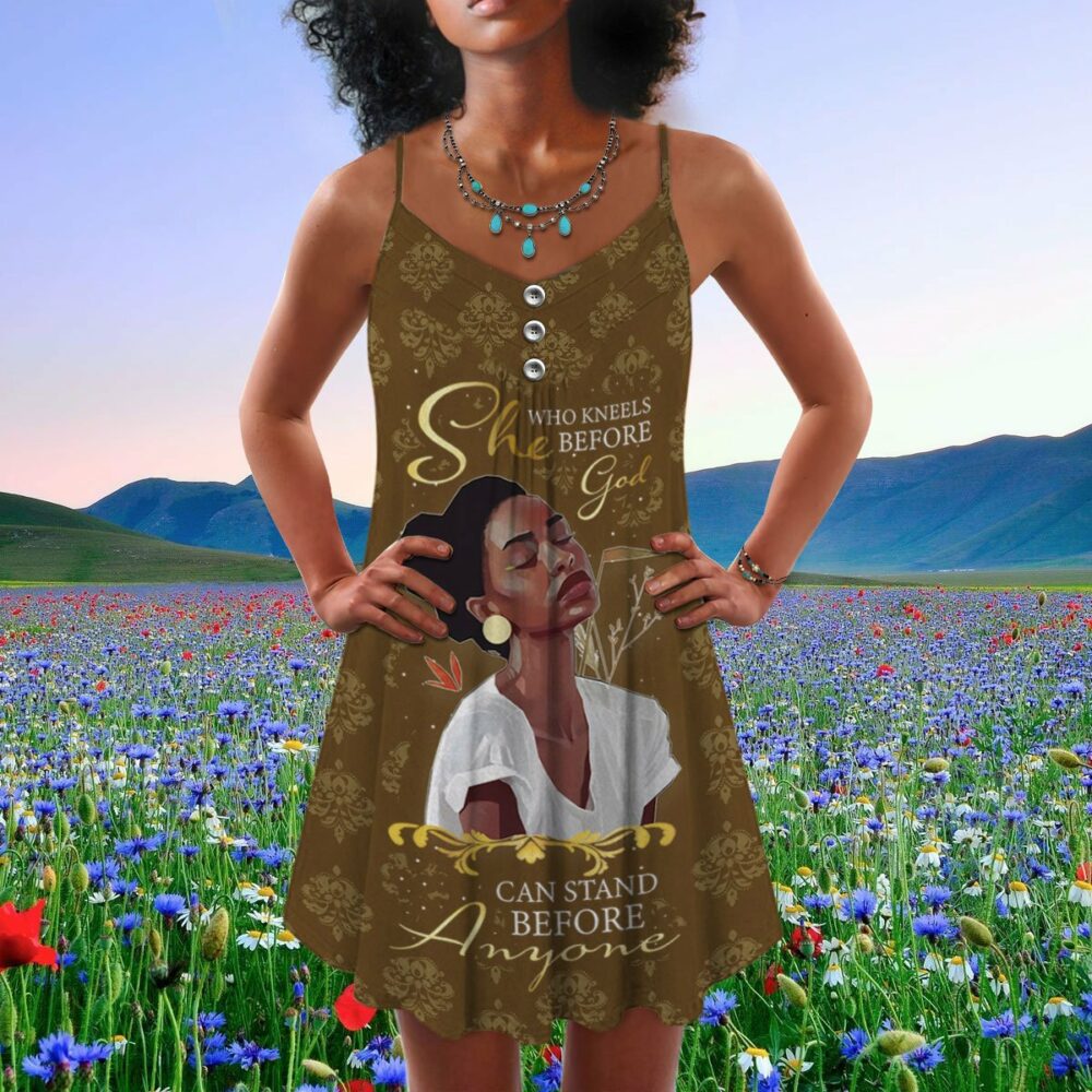 Black Women She Who Kneels Before God So Beautiful - Summer Dress - Owl Ohh - Owl Ohh