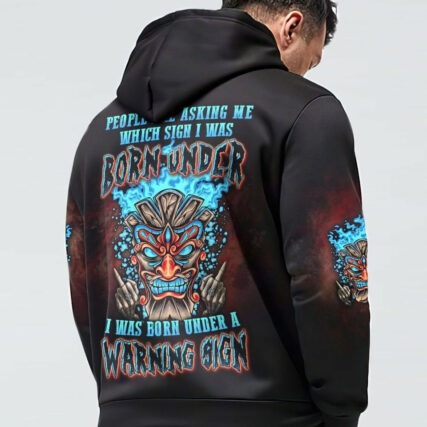 I WAS BORN UNDER A WARNING SIGN ALL OVER PRINT - YHLN1304231