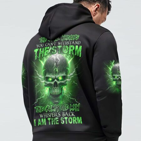 I AM THE STORM GRUMPY OLD MAN THUNDER SKULL ALL OVER PRINT - TLNZ0404233