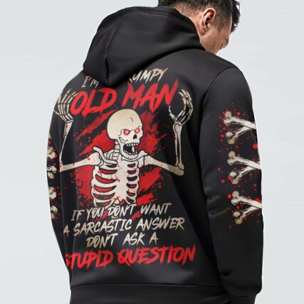 I'M A GRUMPY OLD MAN SKELETON ALL OVER PRINT - TLNO1201231