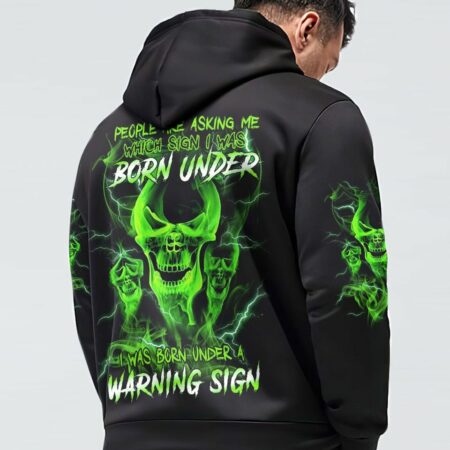 I WAS BORN UNDER A WARNING SIGN ALL OVER PRINT - YHNT2703231