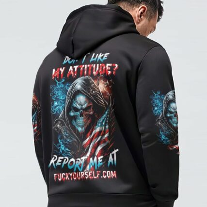 DON'T LIKE MY ATTITUDE REAPER FLAG ALL OVER PRINT - TLTW0903232