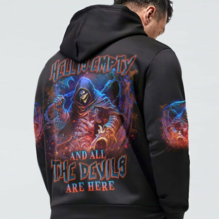 HELL IS EMPTY REAPER SKULL ALL OVER PRINT - YHLN1104232