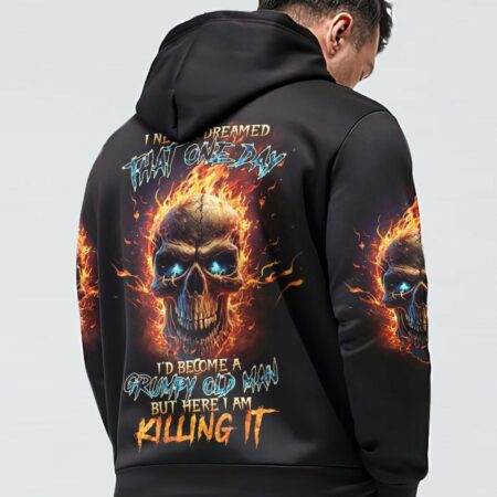 I NEVER DREAMED THAT ONE DAY GRUMPY OLD MAN SKULL ALL OVER PRINT - TLTR2803233