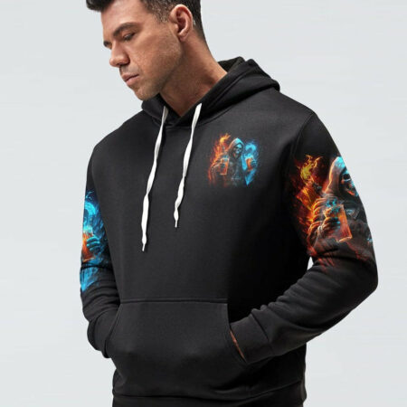 I JUST WANT TO DRINK BEER REAPER ALL OVER PRINT - TLTW1804231