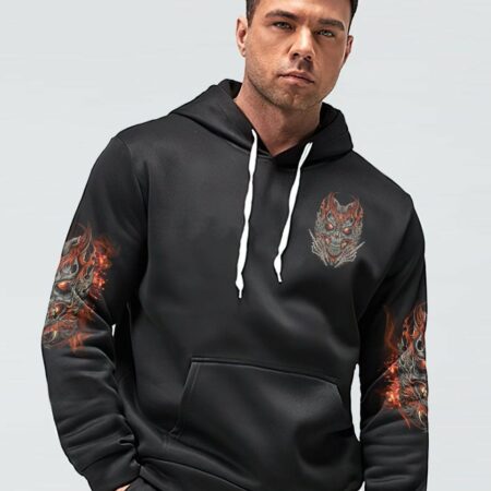 I'M NOT ANTI-SOCIAL MAD SKULL ALL OVER PRINT - TLNO2504231