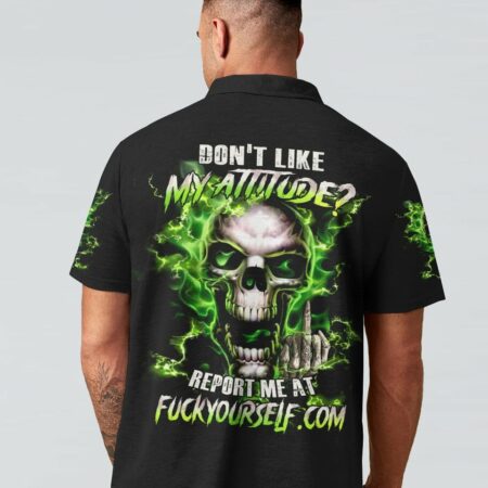 DON'T LIKE MY ATTITUDE MAD SKULL ALL OVER PRINT - TLTM0303231