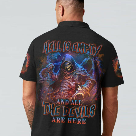 HELL IS EMPTY REAPER SKULL ALL OVER PRINT - YHLN1104232