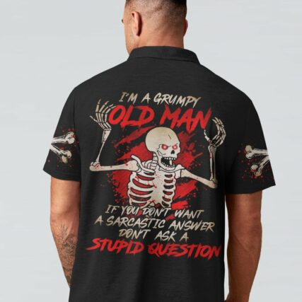 I'M A GRUMPY OLD MAN SKELETON ALL OVER PRINT - TLNO1201231