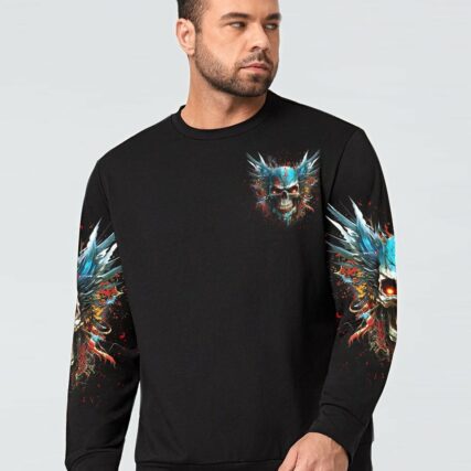 I DON'T NEED A WEAPON I AM ONE DEMON SKULL ALL OVER PRINT - YHNT3103232