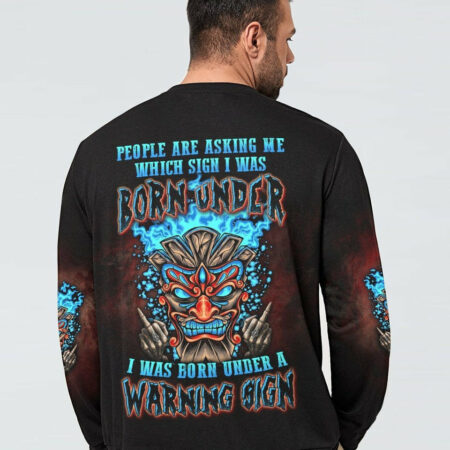I WAS BORN UNDER A WARNING SIGN ALL OVER PRINT - YHLN1304231