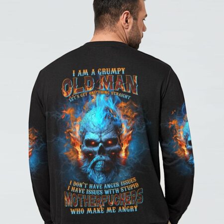 I AM A GRUMPY OLD MAN FIRE SKULL ALL OVER PRINT - TLTR0404233