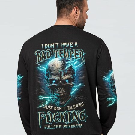 I DON'T HAVE A BAD TEMPER THUNDER SKULL ALL OVER PRINT - TLTW0404235