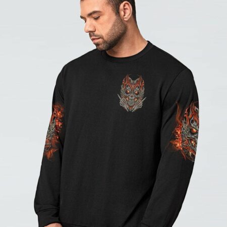 I'M NOT ANTI-SOCIAL MAD SKULL ALL OVER PRINT - TLNO2504231