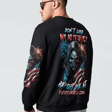 DON'T LIKE MY ATTITUDE REAPER FLAG ALL OVER PRINT - TLTW0903232