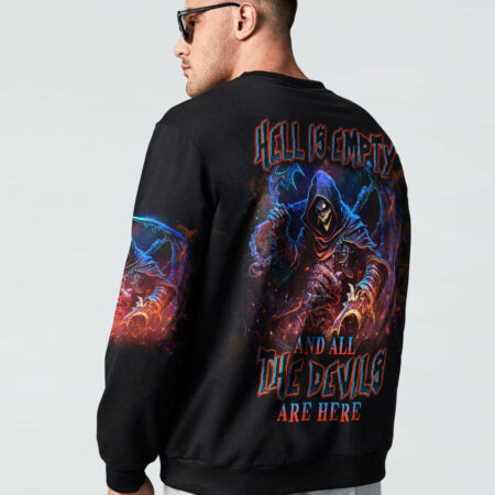HELL IS EMPTY REAPER SKULL ALL OVER PRINT - YHLN1104232