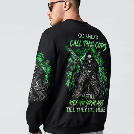 GO AHEAD CALL THE COPS ALL OVER PRINT - YHHN2403232