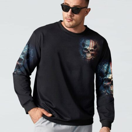 I'M NOT AN ANGRY PERSON SKULL ALL OVER PRINT - TLTW0802231
