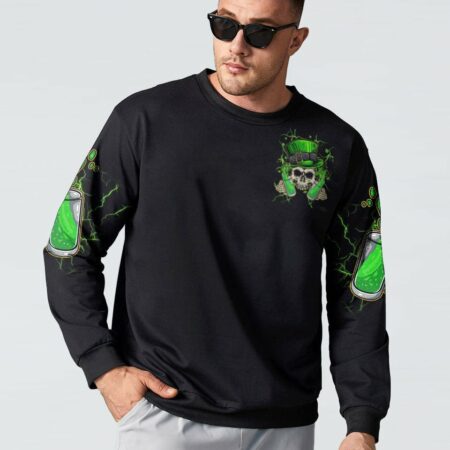 HELLO DARKNESS MY OLD FRIEND SKULL BEER PATRICK'S DAY ALL OVER PRINT - TLTM1101232