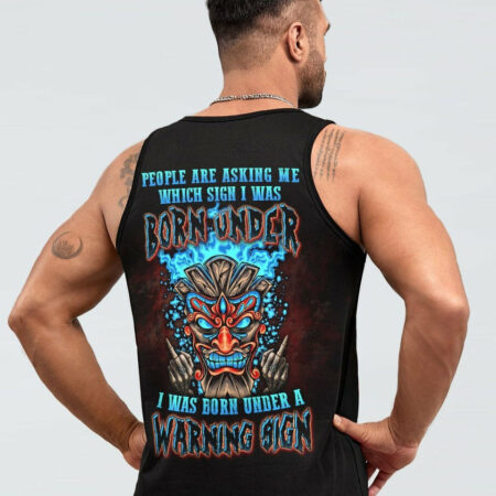 I WAS BORN UNDER A WARNING SIGN ALL OVER PRINT - YHLN1304231
