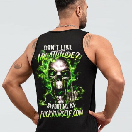 DON'T LIKE MY ATTITUDE MAD SKULL ALL OVER PRINT - TLTM0303231